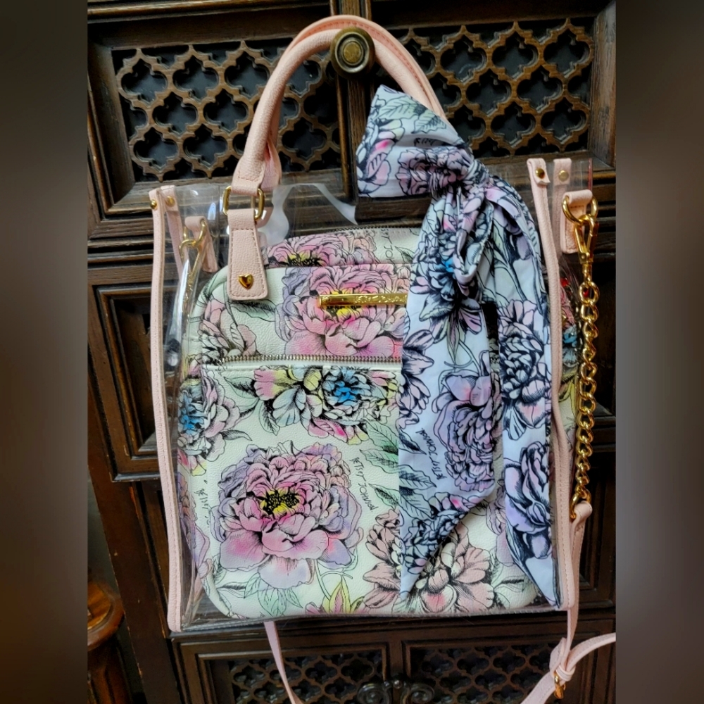 Betsey Johnson Clear bag with Insert